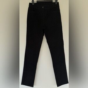 Golfino textured velvet-like Black Women's Golf Pants